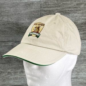 US OPEN Oakmont 2007 USGA Member Adjustable Strap Back Hat Tan Khaki Beige Golf